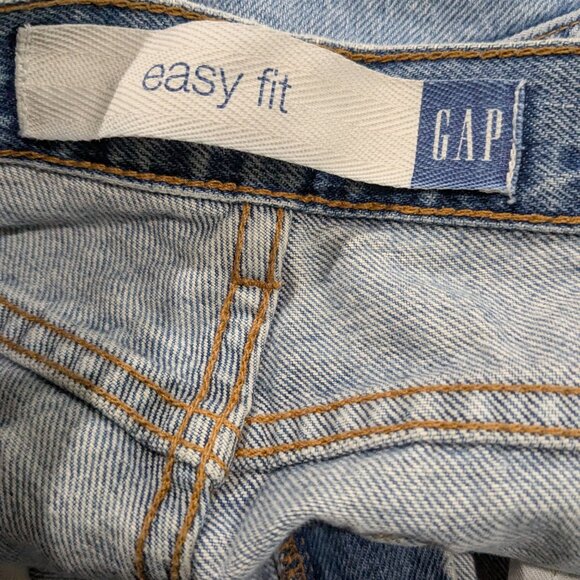Vintage Gap Easy Fit Men's Jeans, Light Wash, Early 1990s, 34" Waist 32" Inseam - Picture 10 of 14
